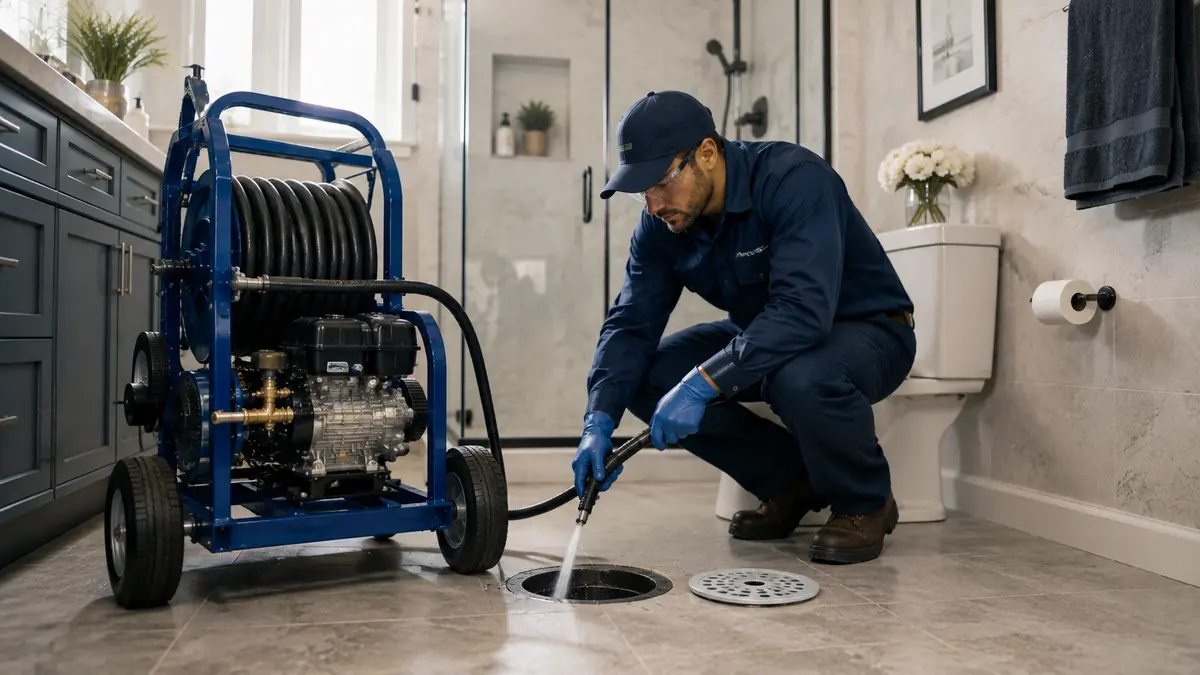 Bathroom Drain Hydro Jetting in Alameda