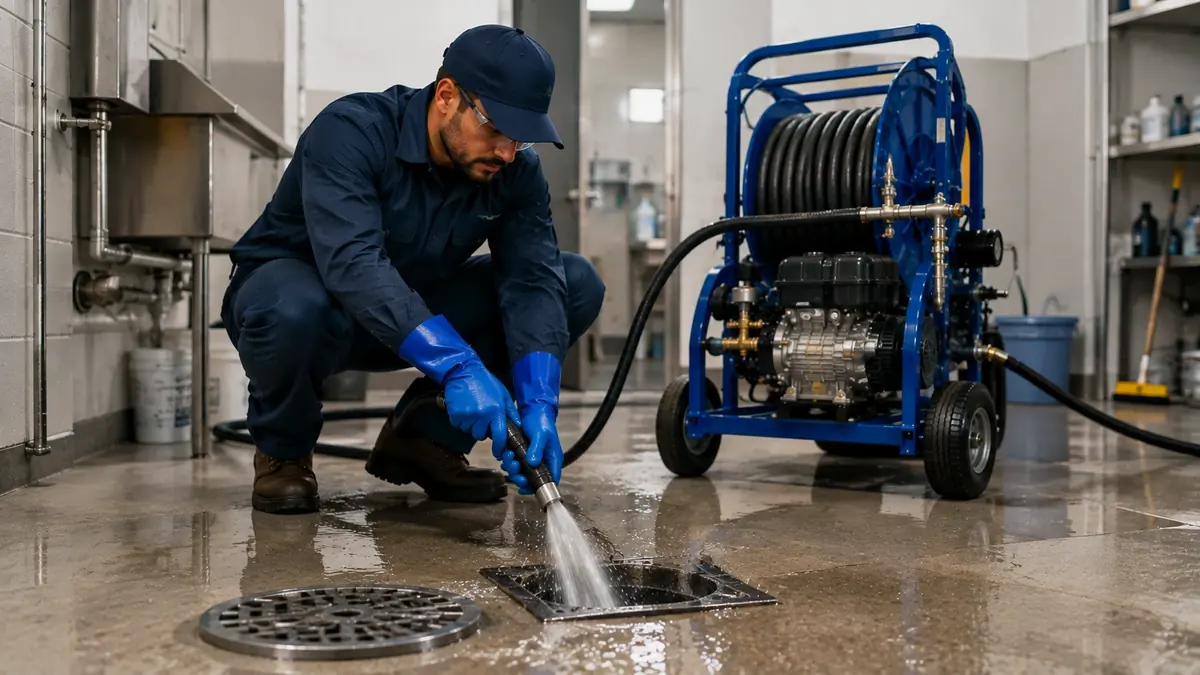 Floor Drain Hydro Jet Cleaning in Alameda
