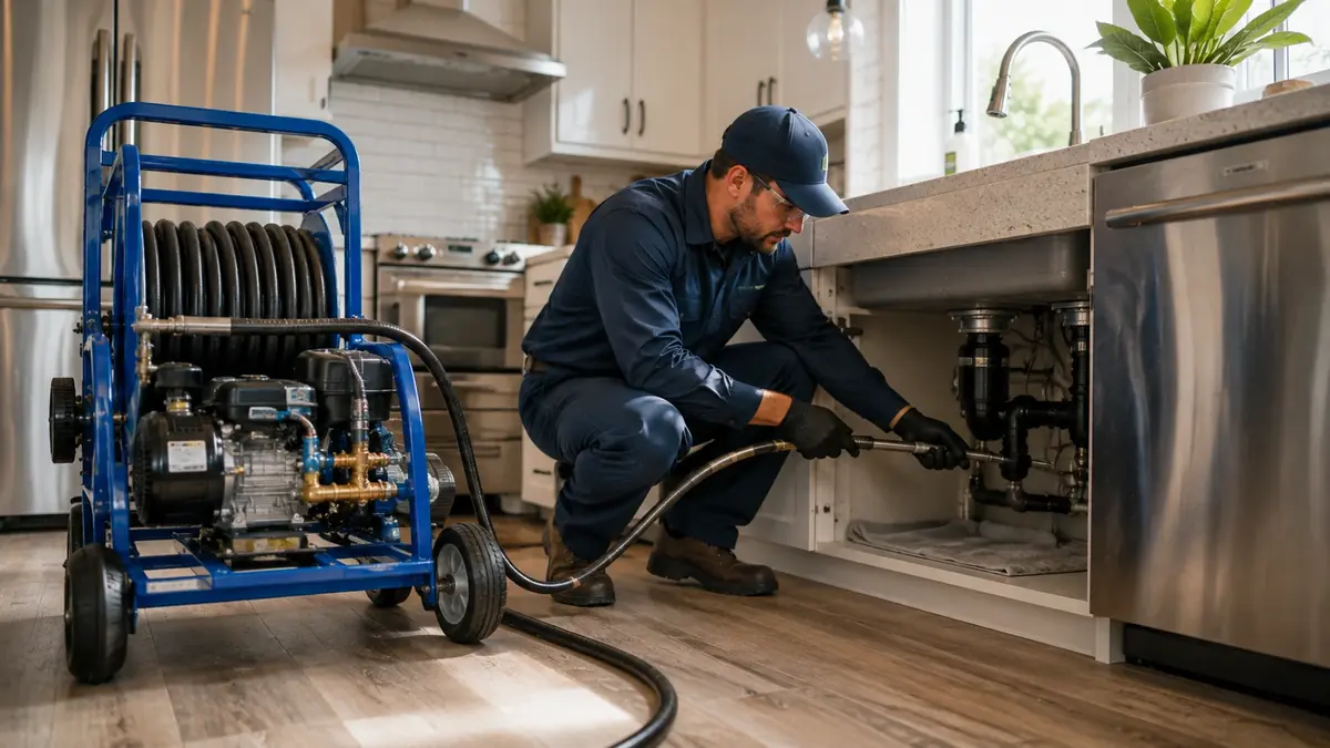 Kitchen Drain Hydro Jetting in Alameda