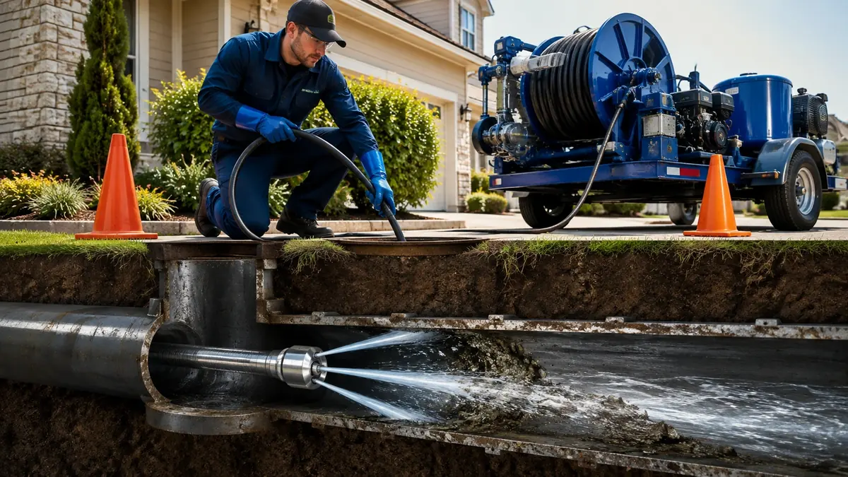 Main Sewer Line Hydro Jet Cleaning in Alameda