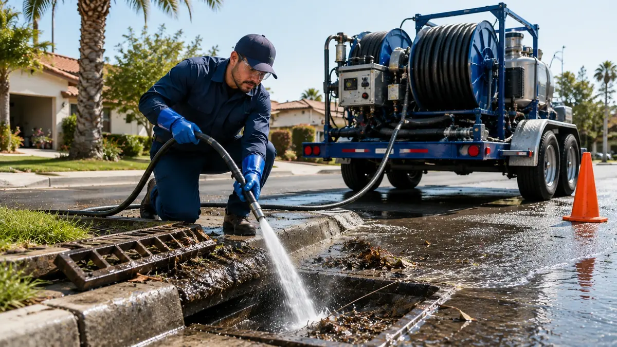 Storm Drain Hydro Jet Cleaning in Alameda