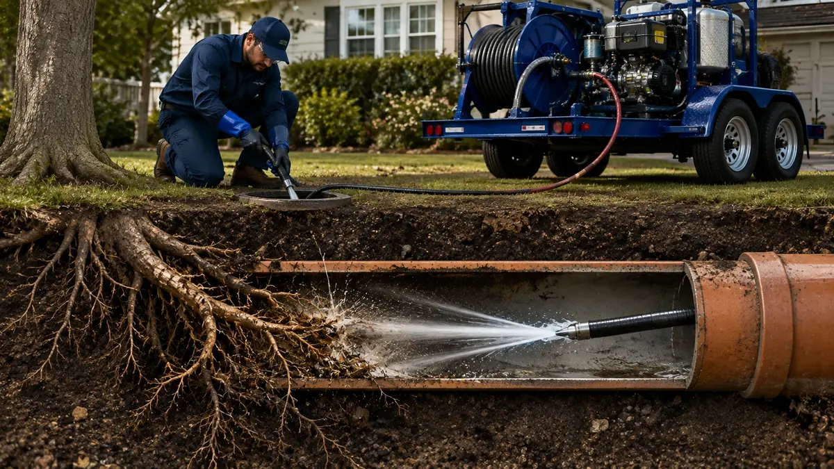 Tree Root Removal with Hydro Jetting in Alameda